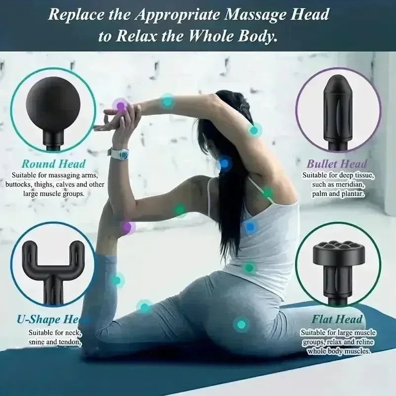 Experience targeted muscle relief with Danoz Health USB Mini Massage Gun.