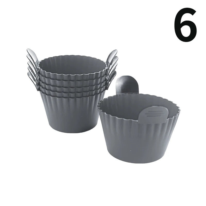 Danoz CookSmart - Silicone Air Fryer Egg Poacher Silicone Cupcake Baking Cups Ramekins For Air Fryer Ovens Air Fryer Silicone Basket