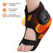 Foot massager with digital display on a white background