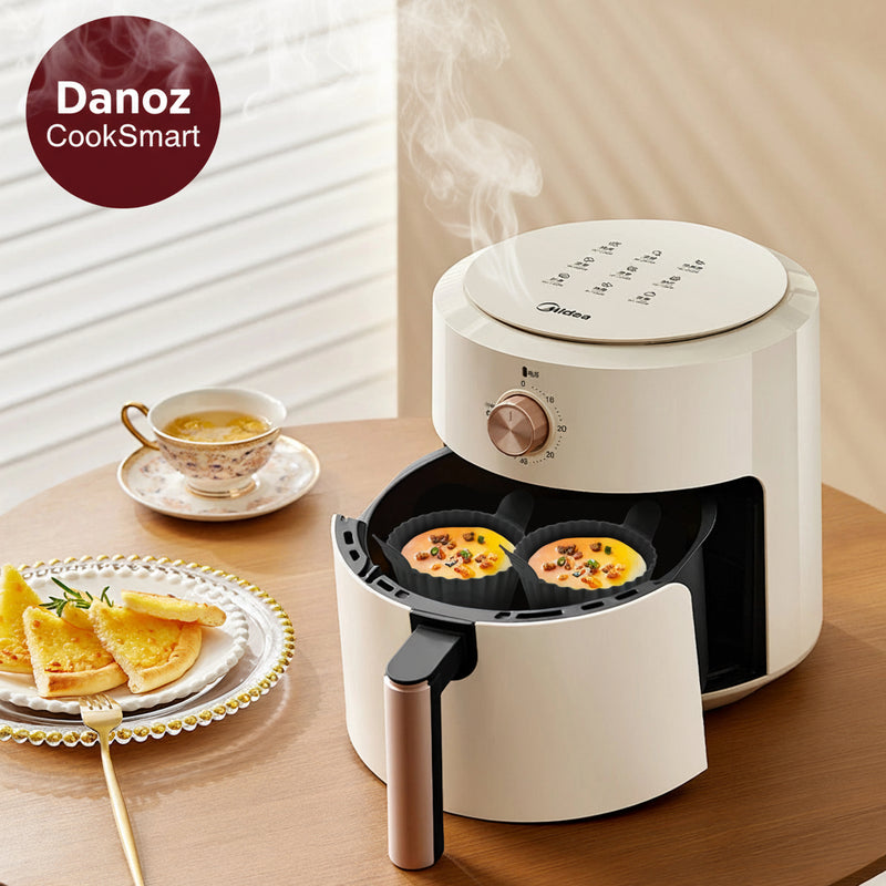 Danoz CookSmart - Silicone Air Fryer Egg Poacher Silicone Cupcake Baking Cups Ramekins For Air Fryer Ovens Air Fryer Silicone Basket