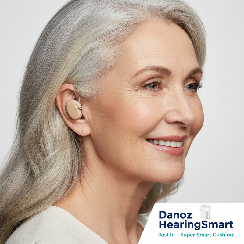 🦻 Danoz HearingSmart | Rechargeable Hearing Aids | Wireless Sound Amplifier | ITE Mini Invisible Design | Elderly & Hearing Impaired