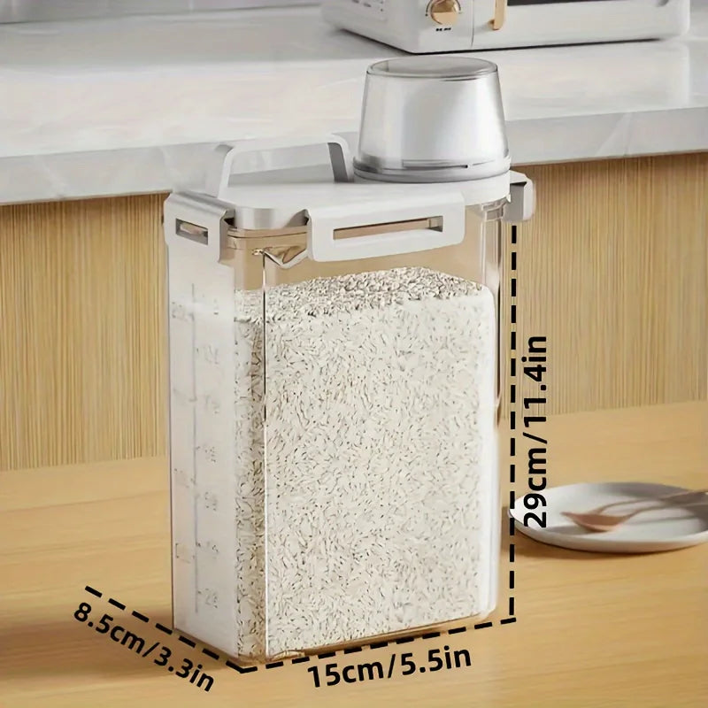 Danoz FoodSaverSmart - Sealed storage container 1,5L or 2.5L portable food storage box with lid suitable for storing grains, flour, rice, etc. - Buy 1 Get 1 More!