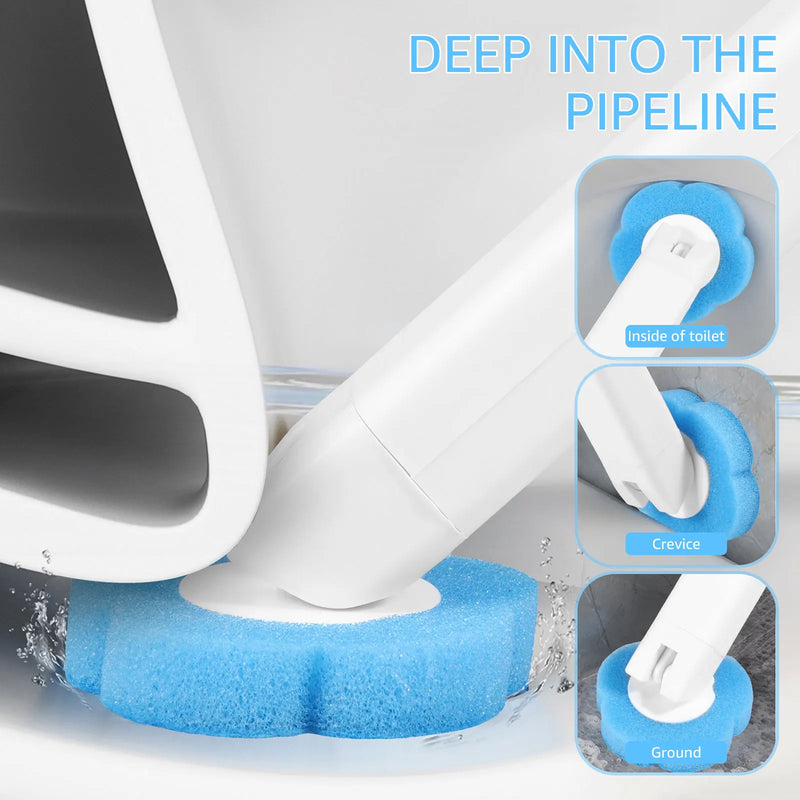 🚹 Danoz Toilet CleanSmart | Willstar Disposable Toilet Brush & Holder Set | Auto-Lid | 360° Deep Clean | Scented Heads | Wall or Floor Mount | 18–72 Heads | Free Postage!