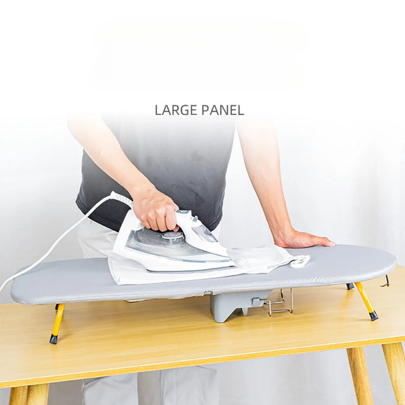 Danoz SpaceSavers Folding Desktop Ironing Board merges elegant functionality with intelligent space management