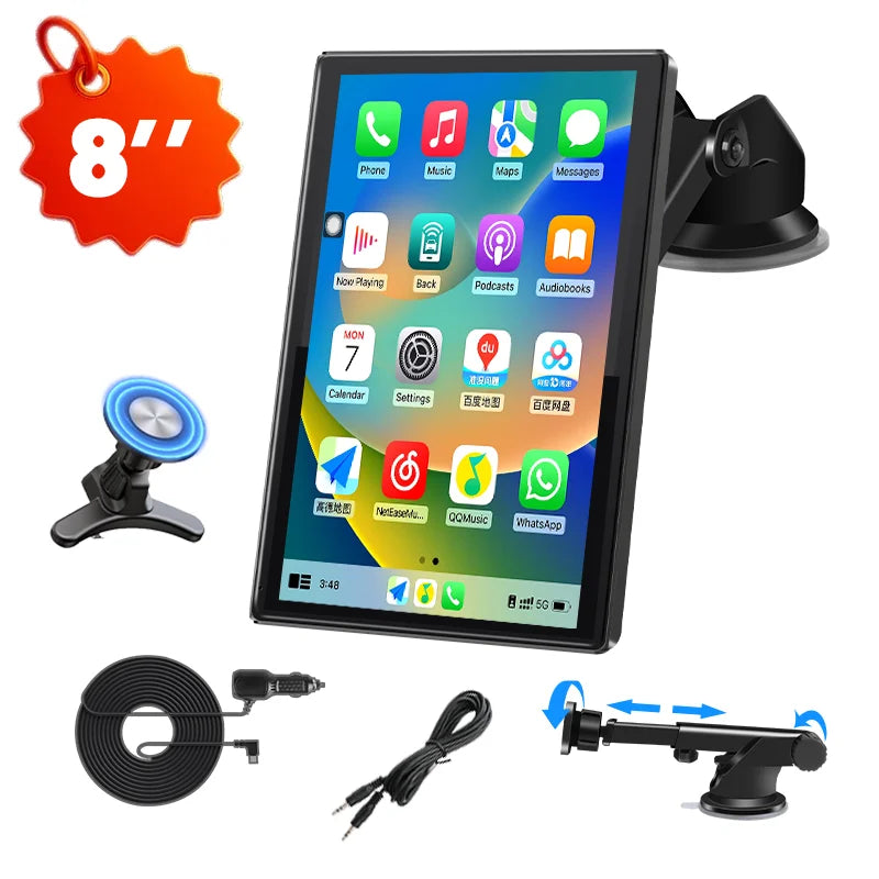 🚗 Danoz CarSmart | Jansite 2026 Wireless CarPlay & Android Auto Car Monitor | 7” / 8” / 9” | Portrait & Landscape | 1080P | PhoneLink | In-Dash ✨