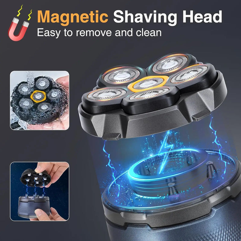 Experience effortless grooming with the Danoz Titanium Electric Head/Face SuperShaver, engineered for precision and comfort. Super Quality, USB Rechargeable!