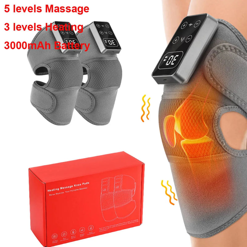 Danoz HealthSmart - USB Electric Heating Knee Massager Joint Elbow Knee Pad Shoulder Pad Vibration Knee Shoulder Massage