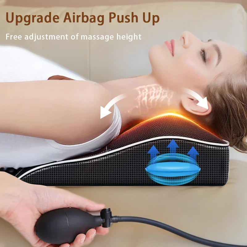 Danoz MassageSmart 💪 | Electric Shiatsu Neck & Back Massage Pillow | Heating | Cervical Traction | Car & Home | 5 Models | Free Postage!