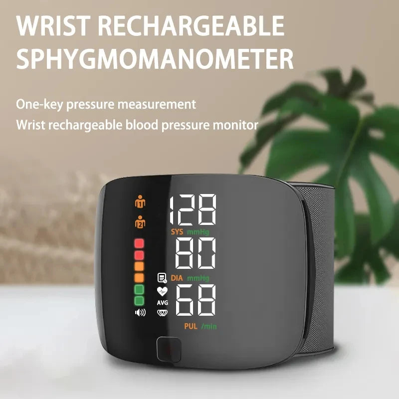 Danoz USB chargeable Wrist Blood Pressure Monitor! fun, fast, and handy digital tensiometer gives you quick, accurate readings!