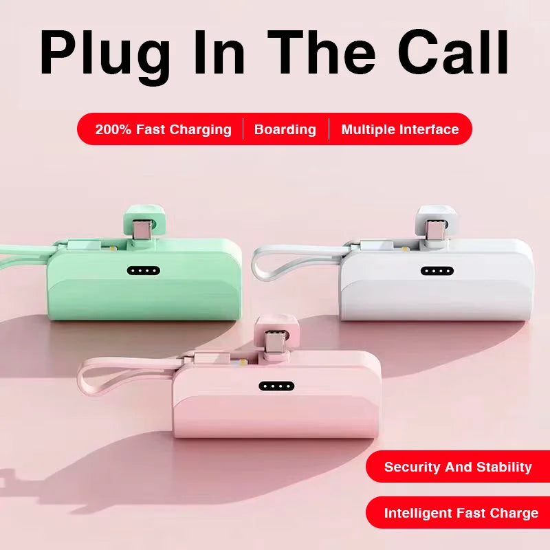 Danoz ChargeSmart - 10000mAh Mini Portable Power Bank External Battery Plug Play Power Bank Type C Fast Effective Charger For all Magsafe Phones