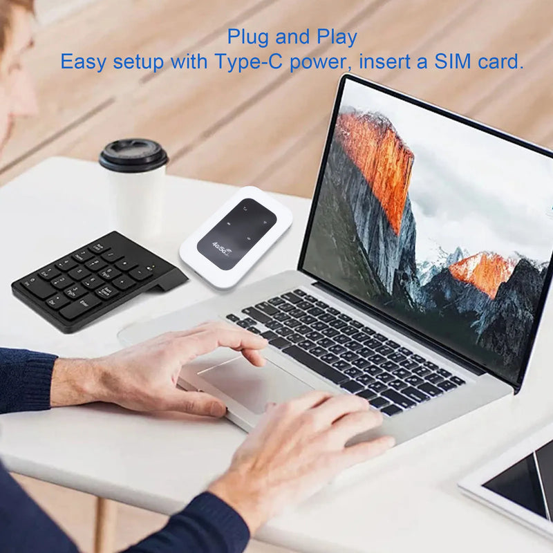 Danoz TechSmart - WIFI to Go, Take ie anywhere 4G/5G WiFi Mobile Hotspot Wide Compatibility Portable WiFi Hotspot Device 300Mbps Long Battery Life