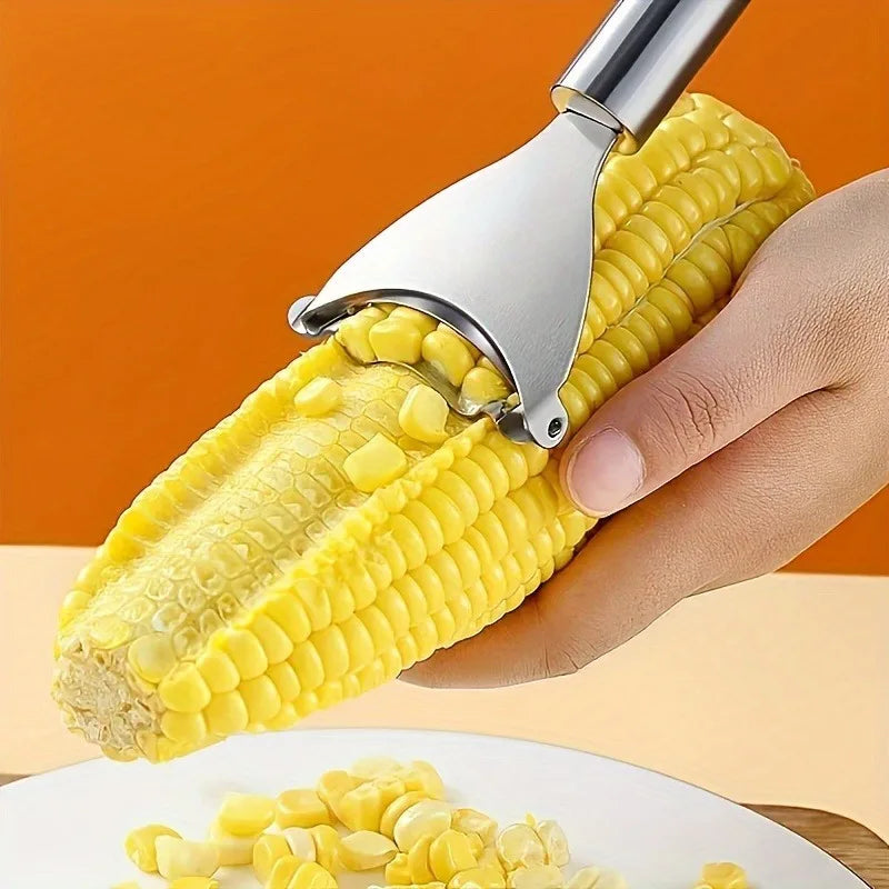 🌽 Danoz CookSmart | 6-Piece Bundle | Stainless Steel Corn Cob Stripper & Multifunctional Vegetable Peeler | Strip Corn in Seconds | Reusable | Buy 1 Get 1 More! 👌✨