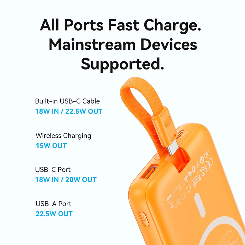 ⚡ Danoz PowerSmart | Magnetic Power Bank 10000mAh | 22.5W Fast Charge 🔋 | 15W Wireless 📡 | PD3.0 & QC3.0 | iPhone 17 Compatible