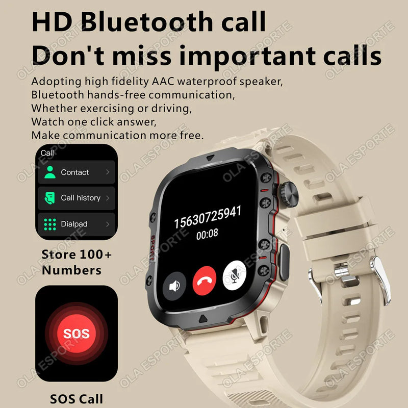 ⌚ Danoz TechSmart | Ola Esporte Outdoor Smart Watch | 1.81" HD | GPS + Bluetooth Call | ECG Heart Rate SpO2 | 3ATM Waterproof | 50-Day Standby ✨