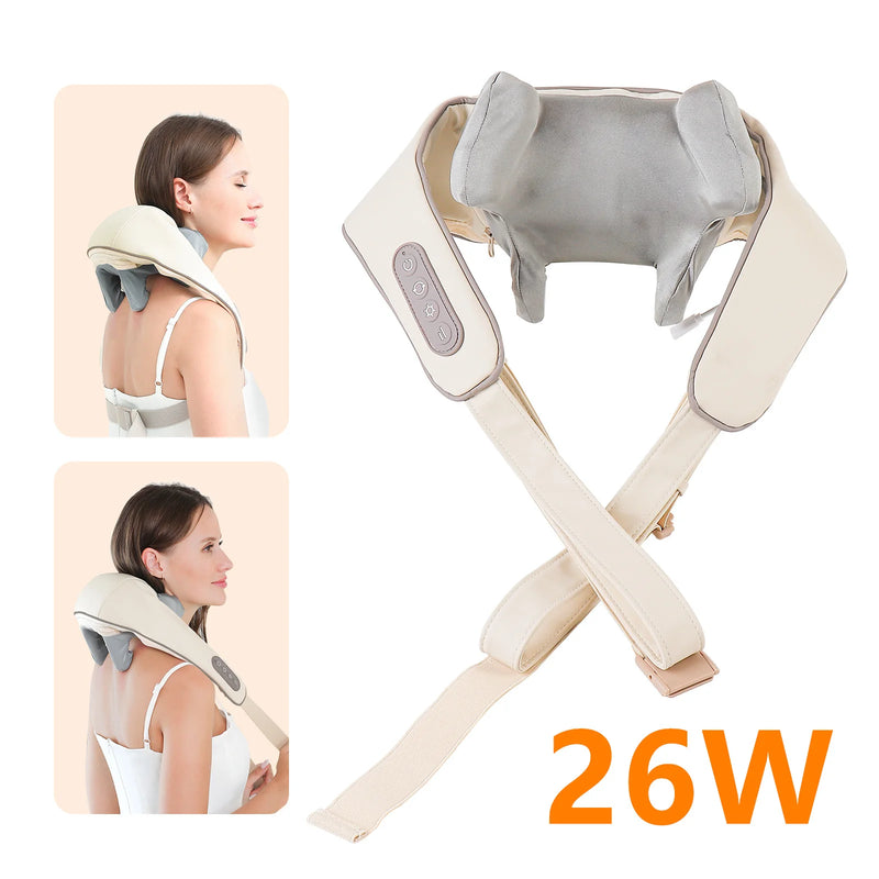 Danoz MassageSmart ShiatsuDo Neck & Shoulder Massager 💪 | 6-Claw 3D Kneading, Heat Therapy, USB Rechargeable — Trapezius & Full Body