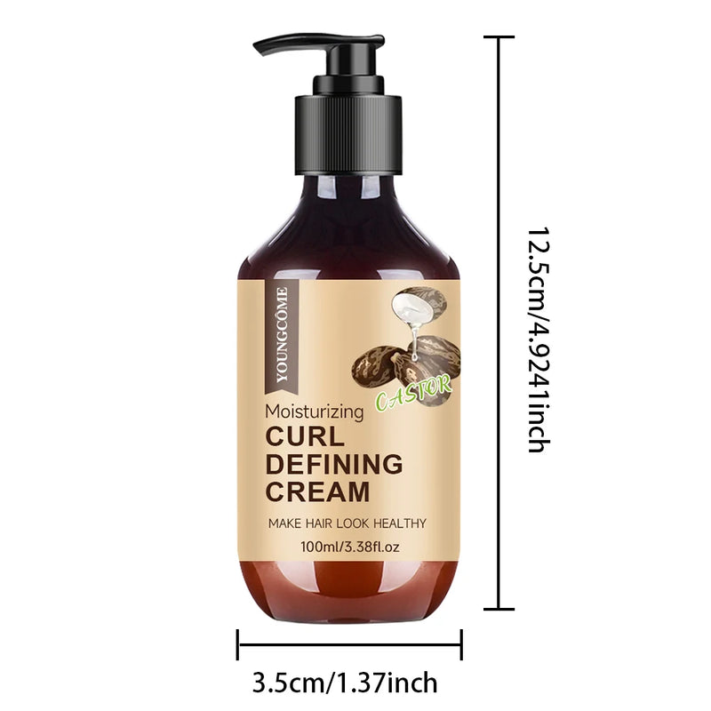 Danoz HairSmart - Buy 1 Get 1 More! 100ML Men's Castor Oil Curling Cream with Rosemary and Peppermint to Control Curling