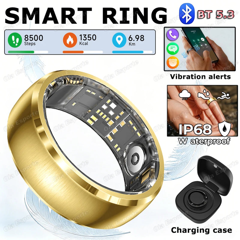 💍 Danoz RingSmart | Ola Esporte SY15 Smart Ring | Bluetooth 5.3 | Heart Rate, SpO2, BP & Sleep | GPS | NFC | 5ATM | Calls & Alerts | 7 Sizes | 4 Colours