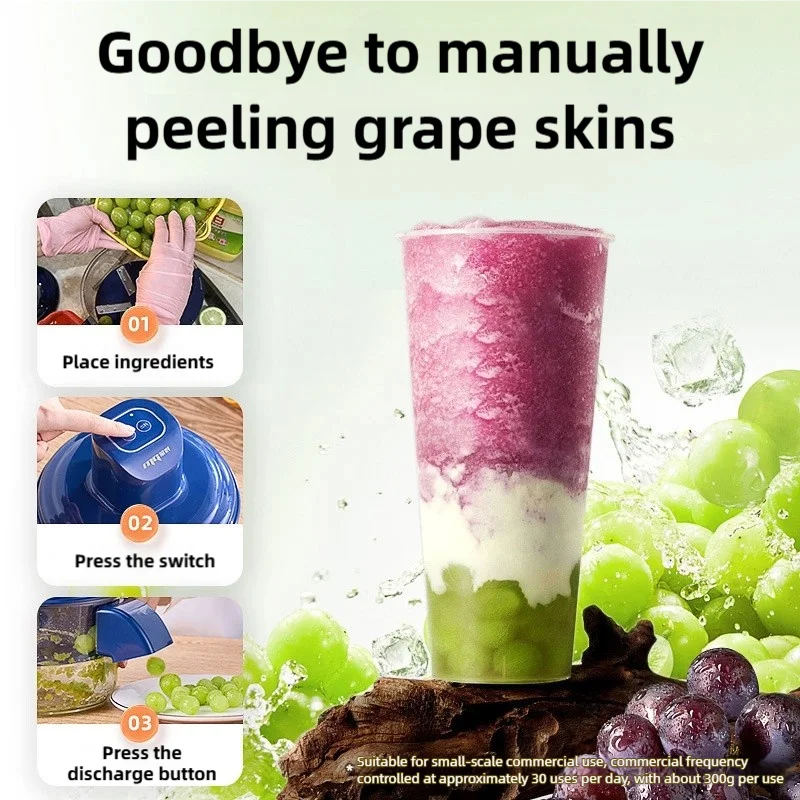 Danoz EazyPeel - USB Rechargeable, Electric Fruit and Vegetable Peeler Automatic Small Fruits and Vegies Peeling machine Smart Grape Peeler