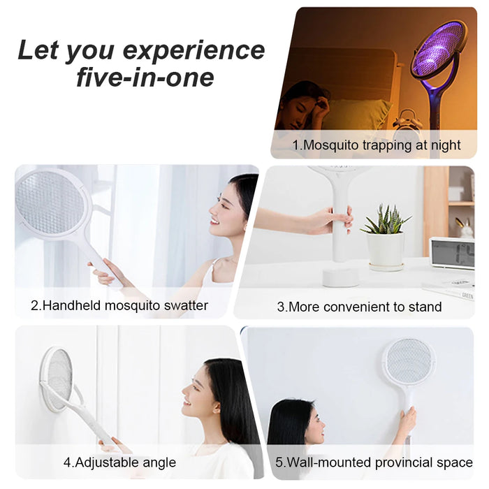 Safely and effectively eliminate pesky mosquitoes and flying bugs with Danoz Direct Exclusive Mosquito Bat and Lamp!