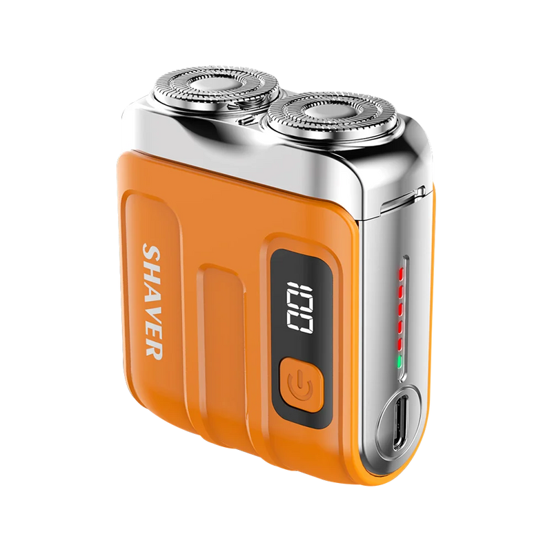 Danoz Grooming - Waterproof Electric Smart Shaver Travel Razor Mini Dual Blade Shaver Men Shaver Portable Beard Trimmer Remover Rechargeable - Buy 1 Get 1 Free!