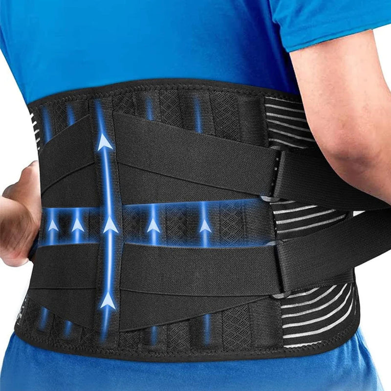 Danoz HealthSmart - Double Pull Back Lumbar Support Belt Waist Orthopedic Corset Men Women Spine Decompression Waist Trainer Brace Back Pain Relief