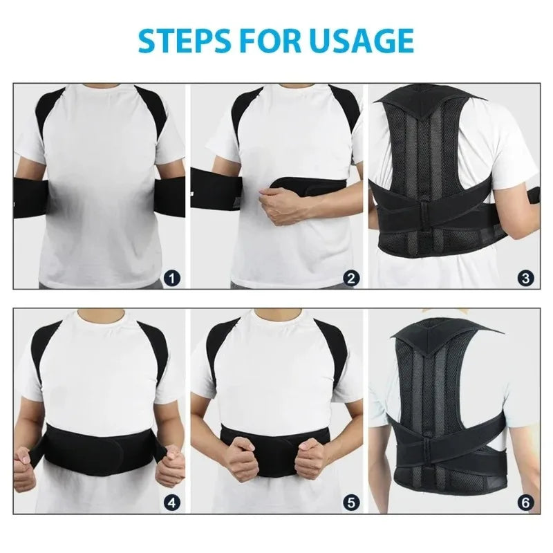 🦴 Danoz HealthSmart | Posture Smart Reinforced Lumbar Support Belt | Posture Corrector Vest | Adjustable Back & Shoulder Brace | Spine Support | Sizes S–XXXL ✨