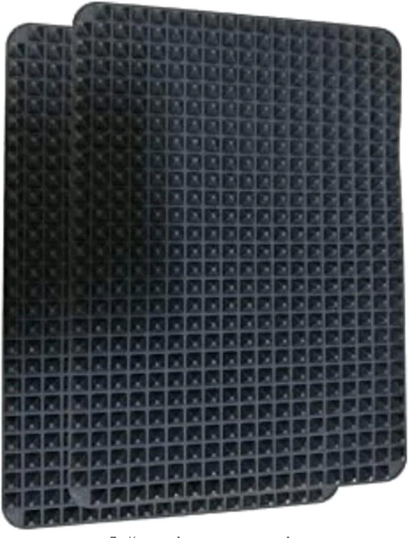 🍳 Danoz CookSmart | Non-Stick Silicone Pyramid Baking Mat | BPA Free | Heat Resistant | Oven, BBQ & Microwave Safe | Multifunctional | Buy 1 Get 1! | Red & Black ✨