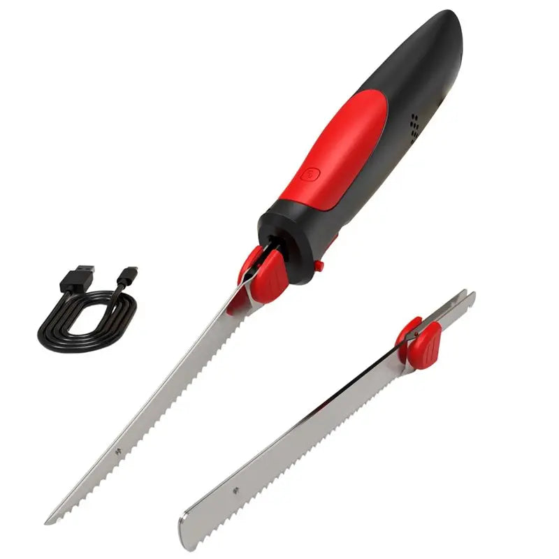 Danoz KniveSmart – Slice Like a Pro, Every Time! 🔪⚡ | Cordless Electric Carving Knife | USB Rechargeable | 7CR Steel Blade | 21,000 RPM | Perfect for Bread, Meat & More!