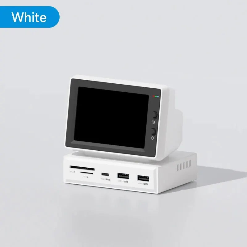 🖥️ Danoz MonitorSmart | Hagibis 3.5" IPS Mini Screen | AIDA64 CPU/RAM Monitor | USB-C Hub | One-Cable Setup | Laptop, PC & MacBook