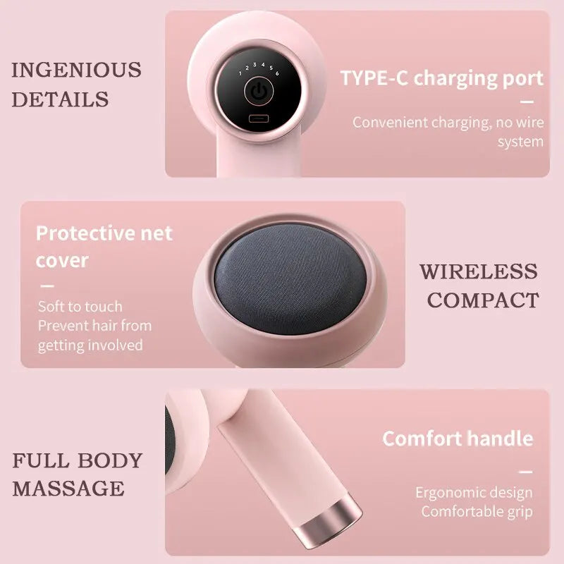 Ultimate relaxation with Danoz Direct - TopGun Wireless Massager - Target and soothe tense muscles in your neck, waist, and shoulders