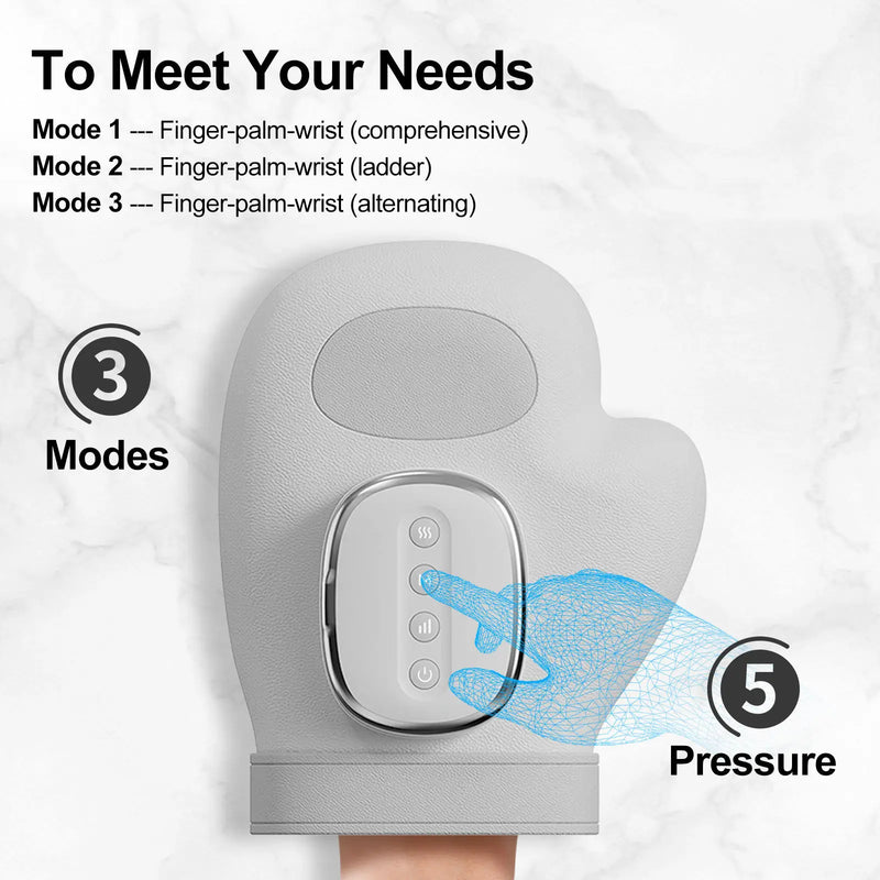 Danoz MassageSmart - Professional Hand Massager Finger Wrist Palm Relaxation Device with Airbag Compression Kneading for Improves Hand Health