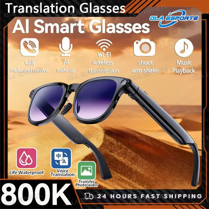 Danoz Smart - New 8K AI Smart Glasses With 100MP Camera Chat GPT Touch Sport Sunglasses Bluetooth Call Video Music Player For Men Women 2025