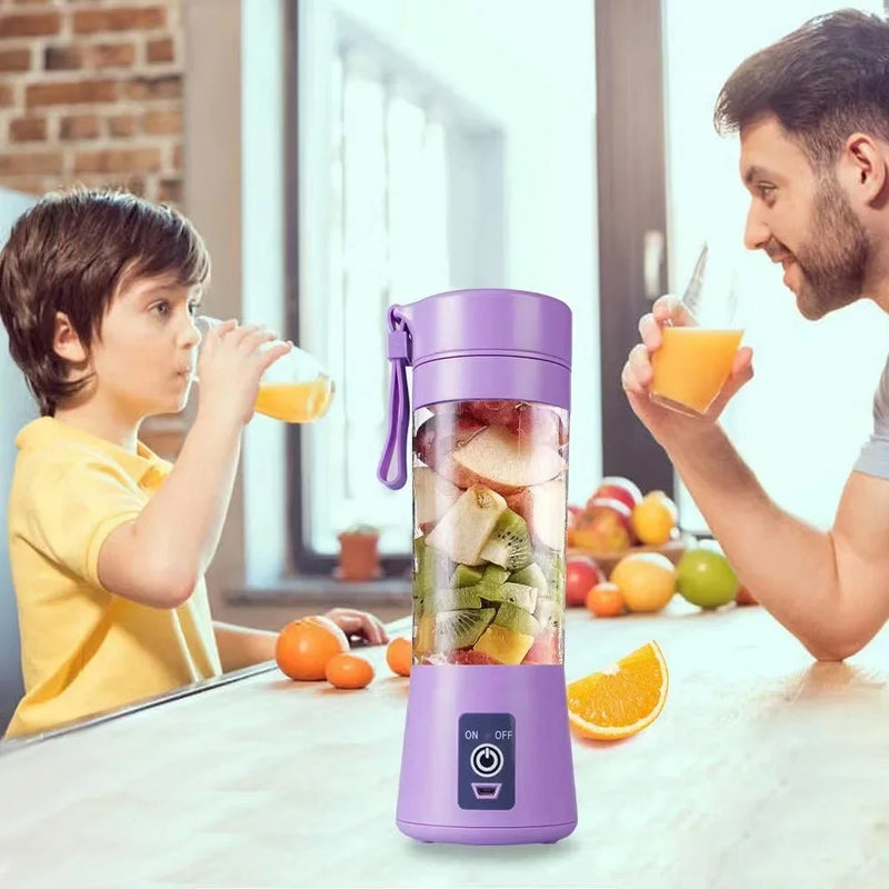 Danoz BlendSmart Blend'n'Go Portable Juicer Blender 🍹 | USB Rechargeable | 6-Blade Powerful Motor | 4000mAh Battery | Smoothies, Juice & Baby Food | Buy 1 Get 1 More!