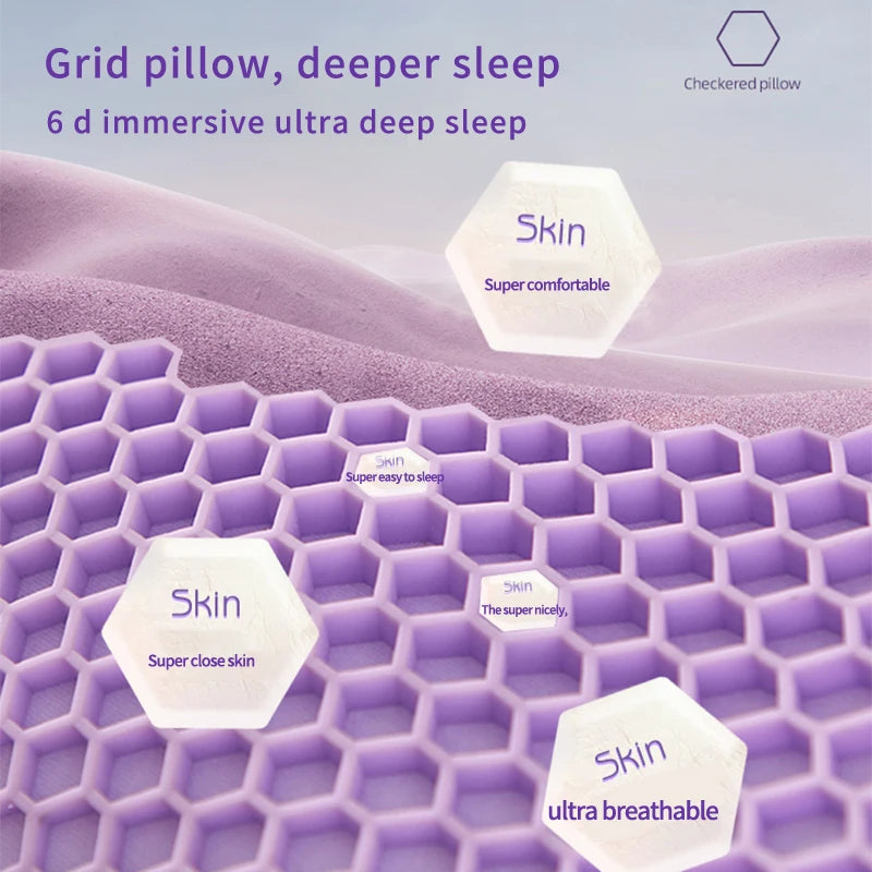 Danoz SleepSmart - Honeycomb Relief Pressure Cat Belly Pillow Cervical Protection And Sleep Aid Super Soft And Comfortable Pillow