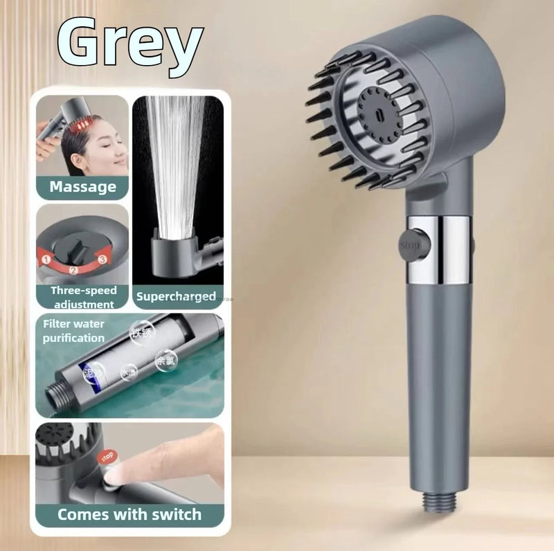 Danoz ShowerPower - This advanced filtered shower head delivers powerful, consistent pressure while a built-in filter removes impurities and hard water minerals for a cleaner, healthier spray