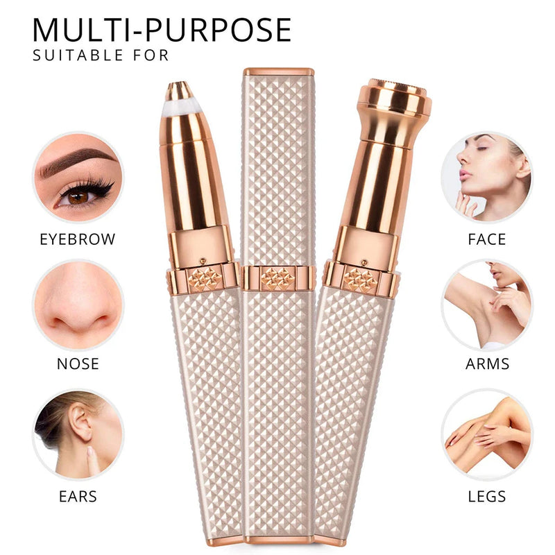 Effortless and painless hair removal with Danoz Micro Shaver. This 4-in-1 wet and dry use machine is designed specifically for women