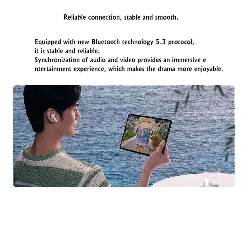 Experience unparalleled sound quality with Danoz Direct Huawei FreeBuds SE 2 Earphones. With Bluetooth 5.3 technology