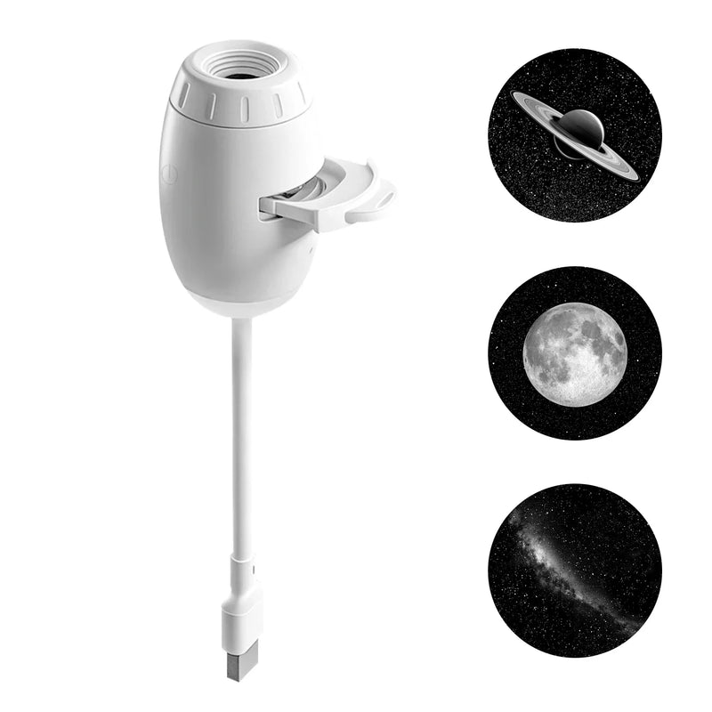 ✨ Danoz LightSmart | 2-in-1 USB Mini Galaxy Star Projector Night Light | Starry Sky & Reading Light | Multiple Slide Options | Car & Home | Adults & Kids