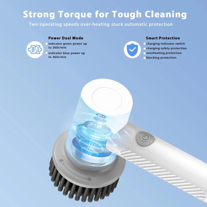 Tackle tough cleaning tasks with Danoz Direct - Xiaomi Mijia Wireless Electric Cleaning Brush. This powerful brush is perfect for any Clean