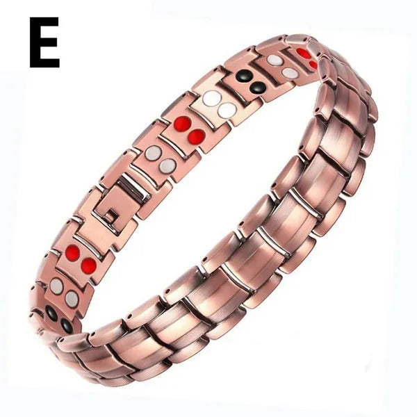 Danoz HealthSmart - Healing Healthy Copper Magnetic Bracelet for Men Arthritis Pain Relief Bio-Energy Blood Pressure Bracelet Health Bangle Jewelry - Buy 1 Get 1 More!