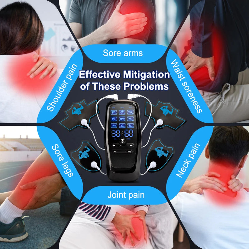 Danoz HealthSmart - Physiotherapy Tens Muscle Stimulator Electric Ems Acupuncture Body Massage Digital Therapy Machine Electro Stimulator