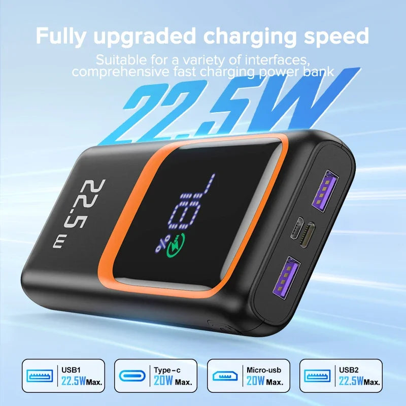 Danoz PowerSmart - The Power Bank That Never Lets You Down! 10000mAh & 20000mAh, 22.5W Fast Charge, USB-C PD ⚡📱