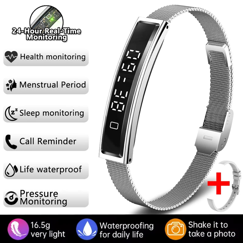 ⌚ Danoz WatchSmart | ChiBear Fashion Smart Bracelet | IP67 Waterproof | Heart Rate | Blood Oxygen | Sleep & Stress Monitor | Bluetooth 5.3 | Nx Wear App | 9 Colour Options