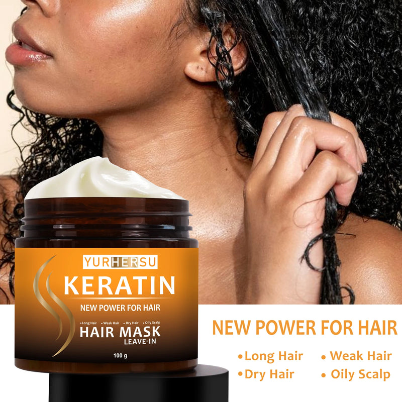 Danoz BeautySmart - Buy 1 Get 1 Free! Keratin hair mask provides deep conditioning, is easily absorbed, and improves hair texture and frizz.