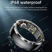 Smartwatch with IP68 waterproof feature on a dark background