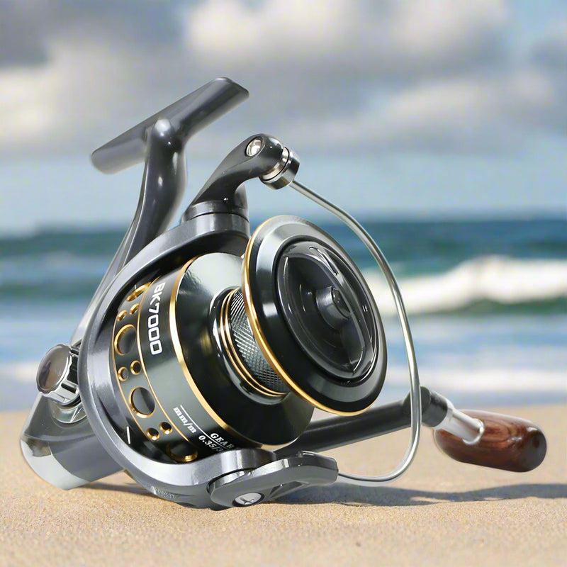 Danoz Fishing - Rooblinos BK Fishing Spinning Reel Metal Spool 5.2:1/4.7:1 Carp Fishing Reel 1000-7000 Metal Line Cup Sea Tackle