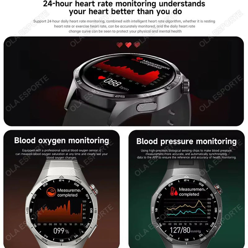 ⌚ Danoz TechSmart | Ola Esporte 2026 Smart Watch | AMOLED HD Screen | GPS + Bluetooth Call | Heart Rate & SpO2 | IP68 Waterproof | 8 Styles ✨