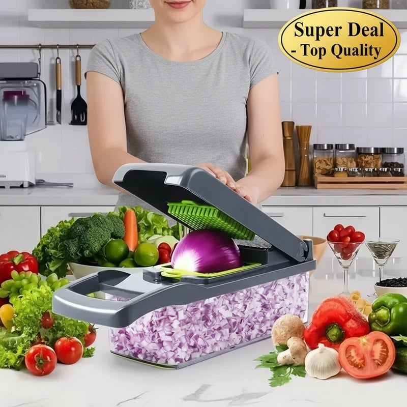 Danoz DicerMagic is a versatile 14/16-in-1 kitchen tool designed to simplify food preparation Nice Price!