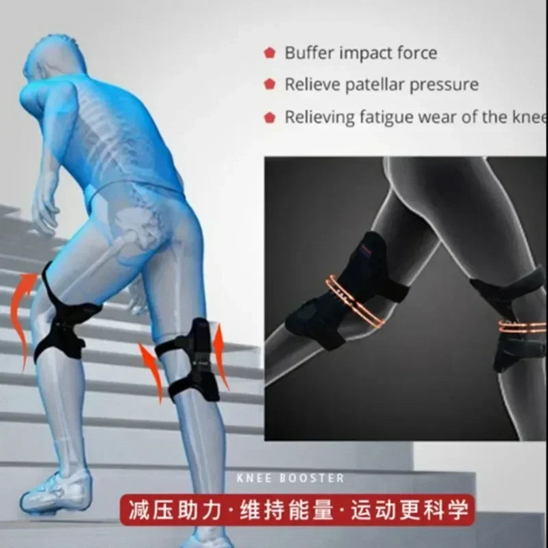 Experience superior knee support with Danoz EazyBrace - engineered with powerful rebound spring force technology to stabilize your joints during sports and active pursuits - Buy 1 Get 1 Free!