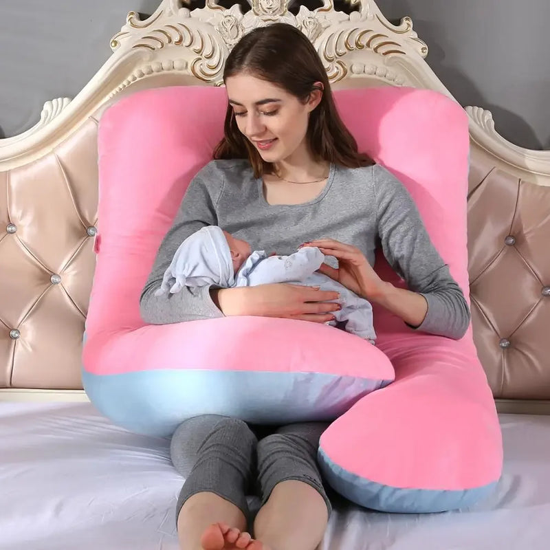 Danoz Health - 120x70cm Pregnant Pillow for Pregnant Women Soft Cushions of Pregnancy Maternity Support Breastfeeding for Sleep